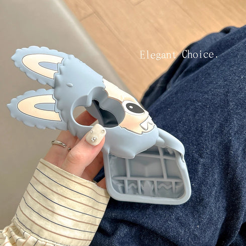 Premium Kawaii LaBuBu Monster Soft Silicone Phone Case – Full Coverage, Shockproof & Anti-Fingerprint Protection for iPhone 16, 15, 14, 13, 12, 11 Pro Max