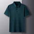 Men’s Casual Polo Shirt – Lightweight Polyester, Short Sleeve, Solid Color