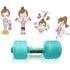 Adjustable Water Dumbbells - 1/2/4PCS 1kg Home Gym Weights for Fitness & Yoga