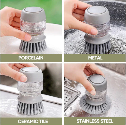 Multifunctional Pressing Brush for Cleaning