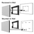 Soulaca 24" Smart Waterproof Magic Mirror TV for Bathroom(On Wall Model)