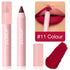 DUNUF 18-Color Waterproof Lipstick Pencil – Smudge-Proof Matte Lip Liner & Full Coverage Lipstick for Bold & Defined Lips