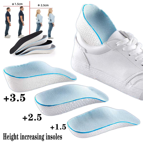 Height Increase Orthopedic Insoles - Memory Foam Heel Lift for Men & Women