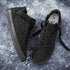 Black Casual Sneakers for Men-3cm Height Increasing Canvas