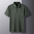 Men’s Casual Polo Shirt – Lightweight Polyester, Short Sleeve, Solid Color