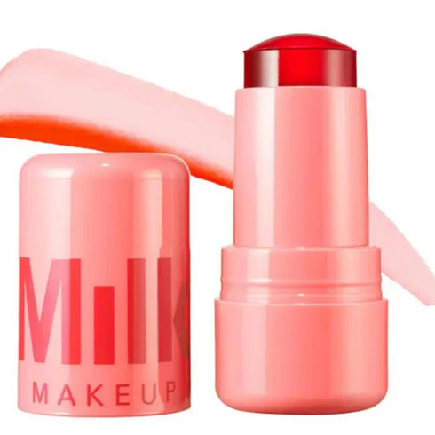 Milk Makeup Blush Stick - Multi-Use Cooling Water Jelly Tint for Cheeks and Lips - Long-Lasting, Hydrating, Watercolor Matte Finish - 4-Color Liquid Powder Blusher