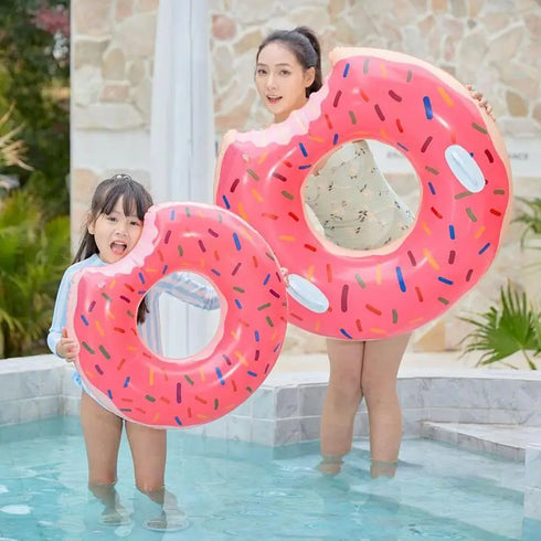 Inflatable Swimming Ring Donut Pool Float-Swimming Circle Ring Mattress