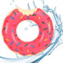 Inflatable Swimming Ring Donut Pool Float-Swimming Circle Ring Mattress