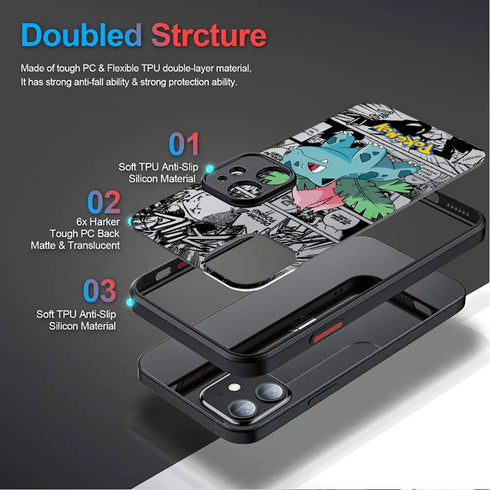 Pokemon Pikachu Gengar Phone Case for Apple iPhone 14 Pro Max 13 12 Mini XR XS X 8 Plus 15 Pro 11 Pro 7 6S SE Cover Print Soft