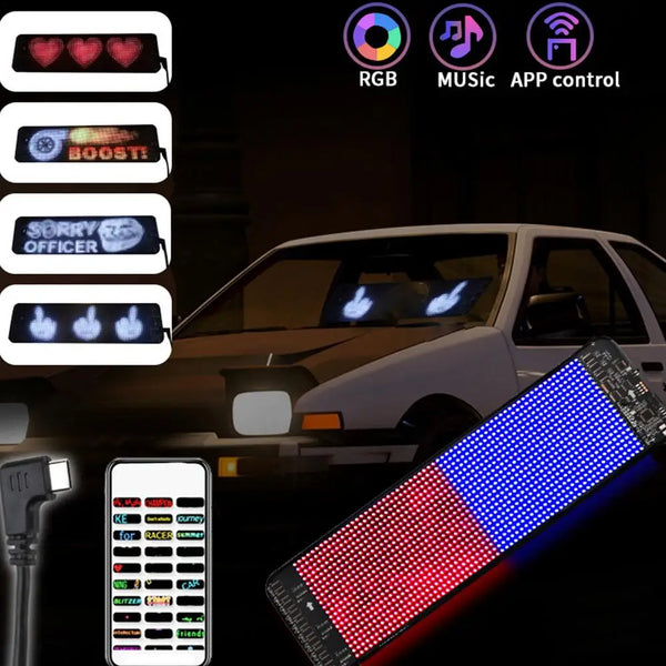 NightTune LED Panel - Car Led Display Screen Waterproof Message Sign Board