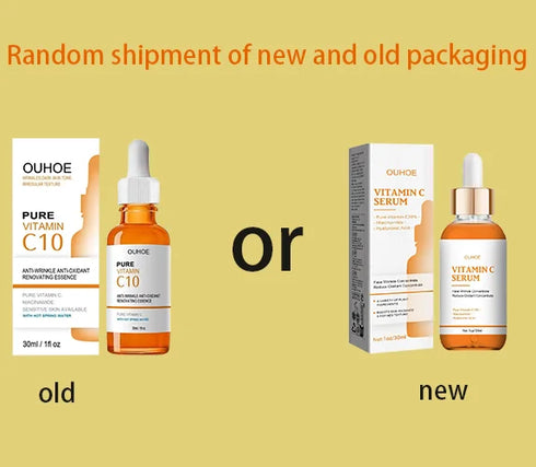Whitening Vitamin C Face Serum 10ml – Anti-Dark Spot Brightening Oil-Based Essence for Smooth and Radiant Skin