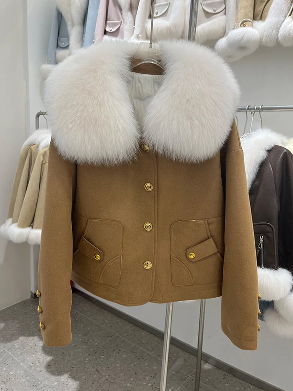 Women’s Real Fur Goose Down Jacket – Ultimate Winter Warmth and Style