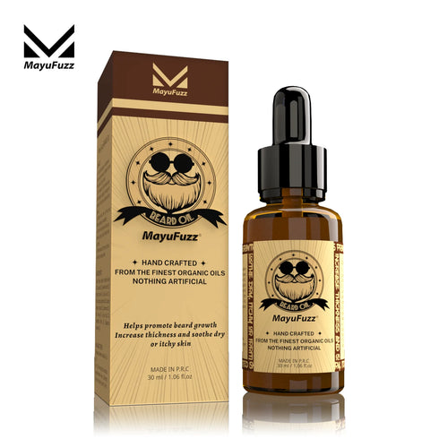 Beard Growth Serum - Facial Hair Care Treatment for Men - Increases Beard Thickness and Volume MayuFuzz
