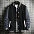 Unisex Oversized Fleece Baseball Jacket | Solid Color High-Street Style Casual Outerwear