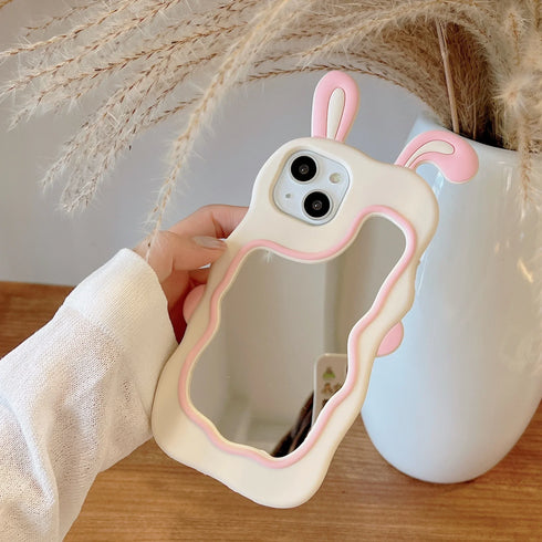 Premium Mirror Case for iPhone – Cartoon & Animal Design with Protective Features