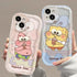 3D Lovely SpongeBob Clear Case for iPhone (Various Models) - Soft TPU Cover