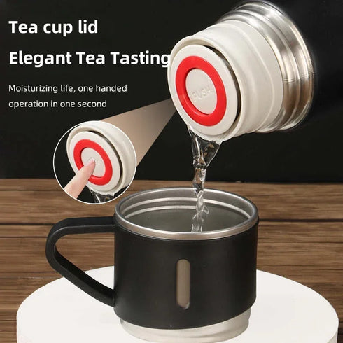 500ml Stainless Steel Insulated Bottle-Mug Set Thermos Bottle