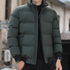 Men's Winter Thick Warm Parka – Stylish Cotton Windbreaker Jacket with Stand Collar