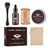 4pcs/set Beard Growth Kit For Men Hair Enhancer Thicker Mustache Grooming Beard Care Oil Moisturizer Wax Balm With Roller Comb