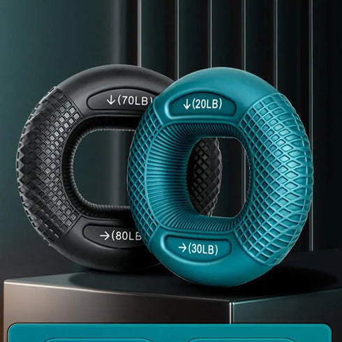 Silicone Finger Gripper Ring - Hand Muscle Strengthener - Wrist Trainer for Exercise and Fitness