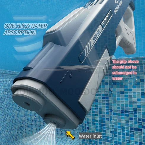 Automatic Water Gun with Large Capacity - Electric Water Absorbing Blaster for Kids
