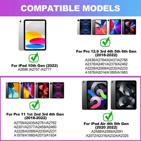 Backlight Magic Keyboard-iPad Keyboard Folio