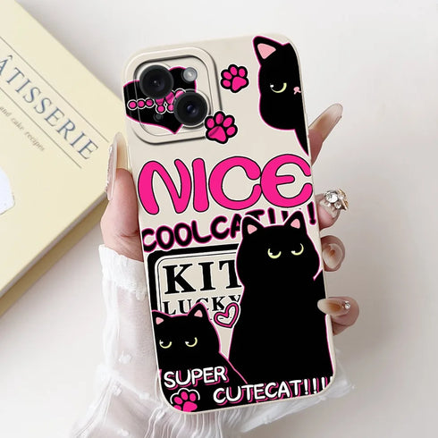 Jueeboy Protective Soft Silicone Phone Case – Cute and Artistic Designs for iPhone 14 Series