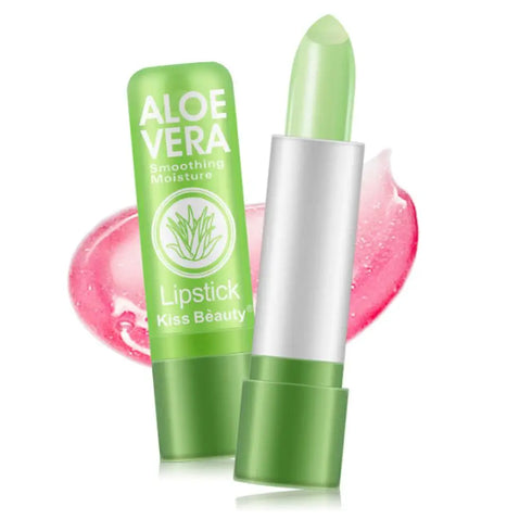 Color Changing Aloe Vera Lipstick – 2pcs, Moisturizing, Long-Lasting, Net Weight 3.5g