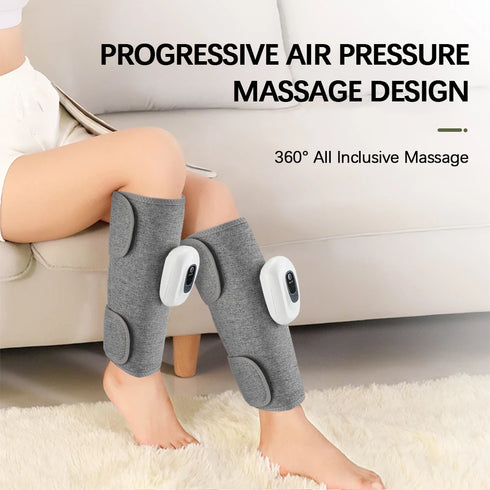 Electric 360° Air Pressure Calf Massager – Wireless with 3 Modes for Foot & Leg Muscle Relaxation
