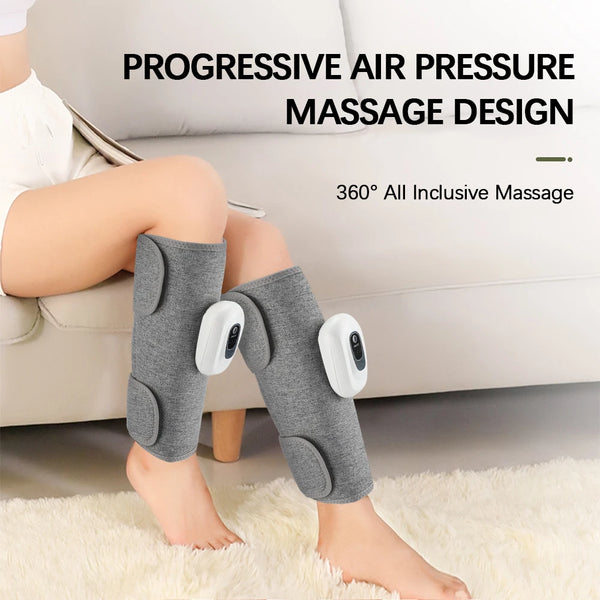 Electric 360° Air Pressure Calf Massager – Wireless with 3 Modes for Foot & Leg Muscle Relaxation