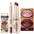 USHAS 2-in-1 Long-Lasting Lipstick & Lip Liner Set – Matte, High-Pigment, Smudge-Proof Nude & Red Shades for Bold, Defined Lips