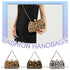 VKTECH Women's Rhinestone Leopard Evening Bag – Elegant Chain Crossbody Clutch for Weddings, Parties, and Formal Events