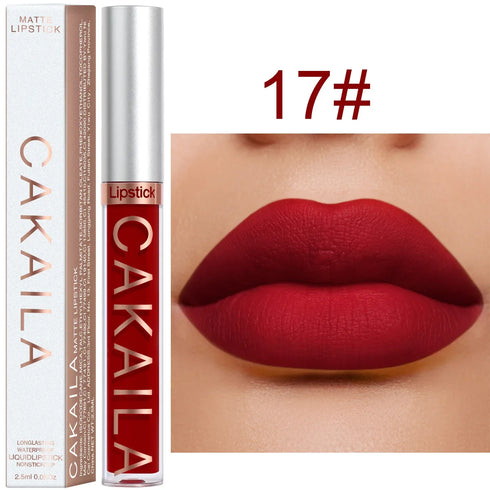 CNDK Velvet Matte Liquid Lip Tint – Long-Lasting, Waterproof & Hydrating Lip Color with Silky Smooth Texture – Light Red Lip Gloss for Bold, Flawless Lips
