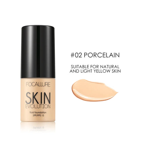 Full Coverage Liquid Foundation Cream - Oil-Control, Moisturizing, Waterproof, Sunblock Makeup Base - Lightweight, Hydrating Formula for Smooth and Radiant Skin