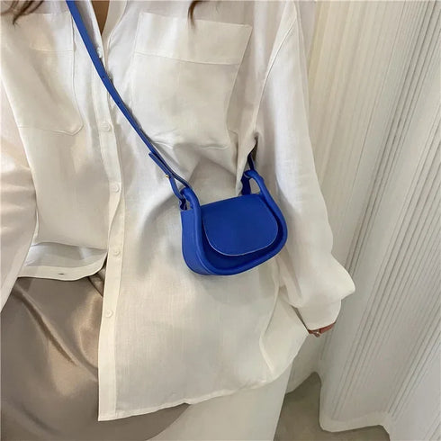 Candy Color Fashion PU Leather Mini Crossbody Bag Shoulder Bags for Women Small Wallet Bag Lipstick Coin Money Pouch Card Holder