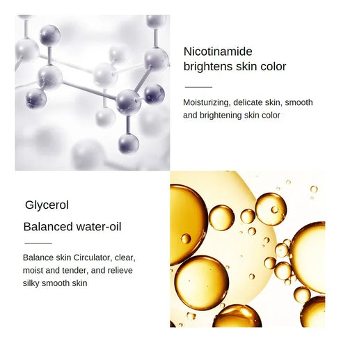 24K Gold Hyaluronic Acid Essence – Multi-Ingredient Moisturizing Face Serum with Niacinamide, Glycerin, and Gold Foil for Skin Brightening, Firming, and Pore Care