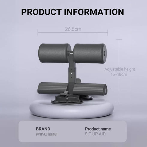 Adjustable Sit-Up Assistive Device – Portable & Secure Core Training Equipment for Home Workouts
