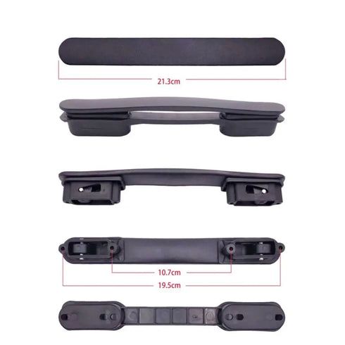 1Set Luggage Handle Trolley Handle Suitcase Handle Bag Handle Replacement Universal Travel Black Luggage Bag Handle Grip