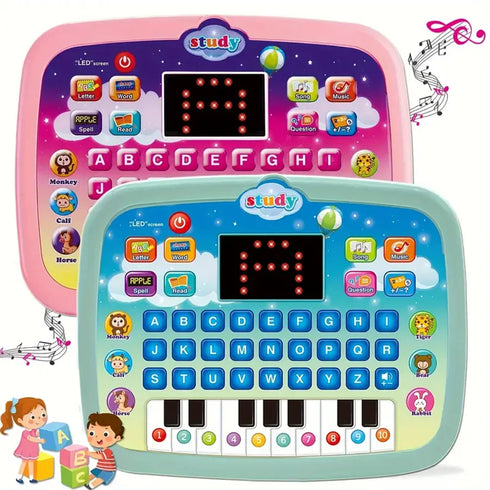 Interactive Kids Learning Pad - Educational Toddler Tablet for Numbers & Alphabets, Ages 3-8, Preschool Boys & Girls