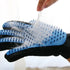 Pet Grooming Glove - Cat and Dog Hair Deshedding Brush, Bath Remover, Cleaning and Massage Tool