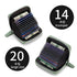 14/20 Slots Credit Card Holder Wallet RFID Blocking Slim Genuine Leather Card Organizer Zipper Pocket ID Card Pouch Coin Purse