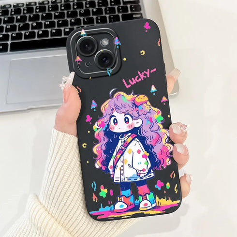 Jueeboy Protective Soft Silicone Phone Case – Cute and Artistic Designs for iPhone 14 Series