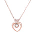 Rose Gold Heart Shaped Necklace- Mother's Day Gift