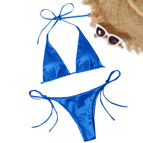 Push-Up Bandage Bikini Set - Women's Beachwear
