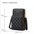 Pu Luxury Women's Double Zipper Bag-Clutch Phone Wallet Shoulder Bag