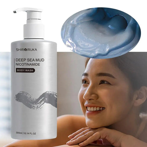 300ml Deep Sea Mud Shower Gel: Nicotinamide, Refreshing Fragrance, Lasting Moisture