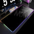 RGB Large Geometric Mouse Pad-XXL Luminous Gaming Mouse Mat-LED Desk Mats
