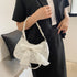 Pearl Female Bag Retro Luxury Designer Handbag Bow Crossbody Bags Fashion Canvas Women's 2023 Trend Shoulder bag Purses