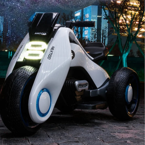 New Doki Electric Motorcycle for Boys and Girls - Sit On Toy Tricycle Hurricane for Children