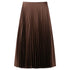 Women's High-Waist Pleated Satin Maxi Skirt - Elegant Long Skirt for Spring/Summer 2025